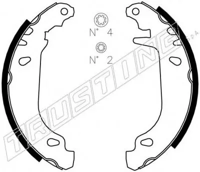Комплект тормозных колодок TRUSTING купить