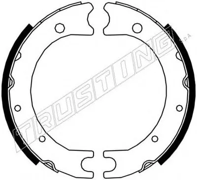 Комплект тормозных колодок, стояночная тормозная система TRUSTING купить