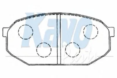 Комплект тормозных колодок, дисковый тормоз MK KASHIYAMA KAVO PARTS купить