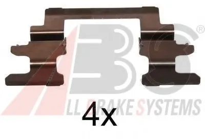 Комплектующие, колодки дискового тормоза A.B.S. купить