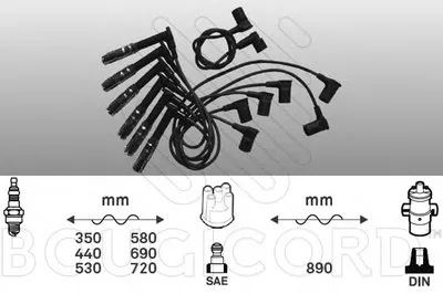 Комплект проводов зажигания BOUGICORD купить