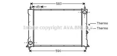 Радиатор, охлаждение двигателя AVA QUALITY COOLING купить