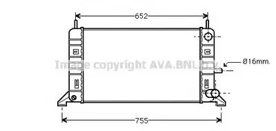 Радиатор, охлаждение двигателя AVA QUALITY COOLING купить