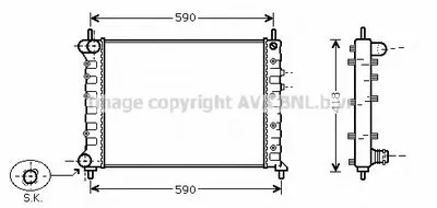 Радиатор, охлаждение двигателя AVA QUALITY COOLING купить