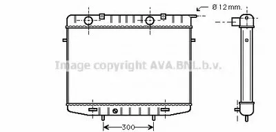Радиатор, охлаждение двигателя AVA QUALITY COOLING купить