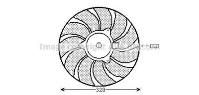 Вентилятор, охлаждение двигателя AVA QUALITY COOLING купить