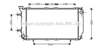 Радиатор, охлаждение двигателя AVA QUALITY COOLING купить