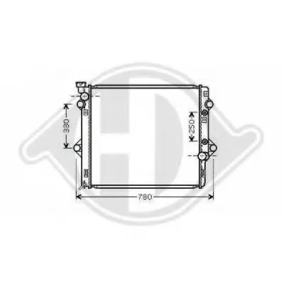 Радиатор, охлаждение двигателя DIEDERICHS купить
