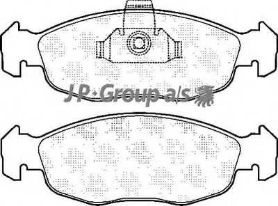 Комплект тормозных колодок, дисковый тормоз QH JP GROUP купить