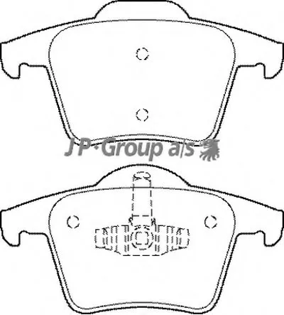 Комплект тормозных колодок, дисковый тормоз QH JP GROUP купить