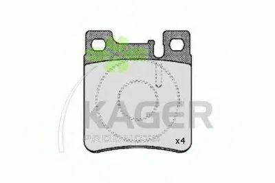 Комплект тормозных колодок, дисковый тормоз KAGER купить