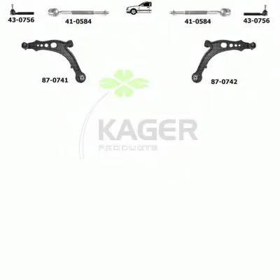 Подвеска колеса KAGER купить