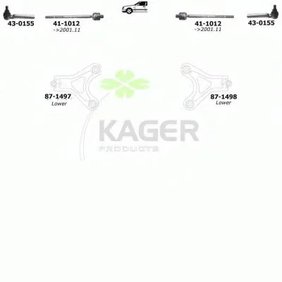 Подвеска колеса KAGER купить