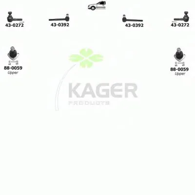 Подвеска колеса KAGER купить