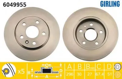 Тормозной диск GIRLING купить