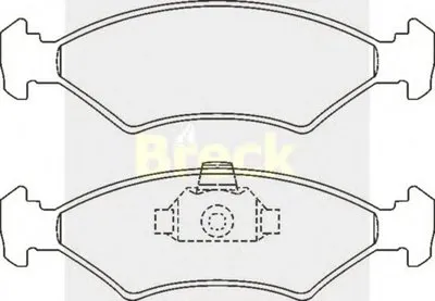 Комплект тормозных колодок, дисковый тормоз BRECK купить
