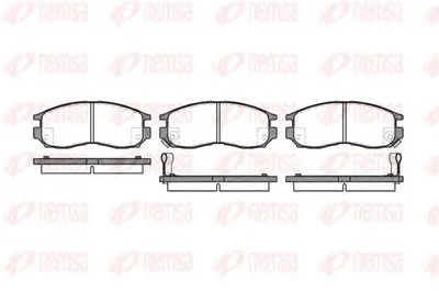 Комплект тормозных колодок, дисковый тормоз KAWE купить