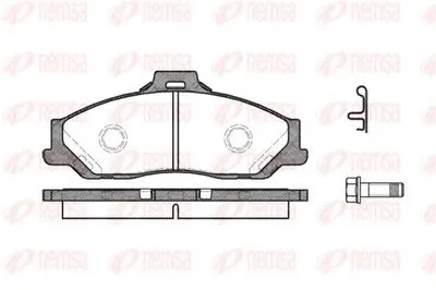 Комплект тормозных колодок, дисковый тормоз KAWE купить