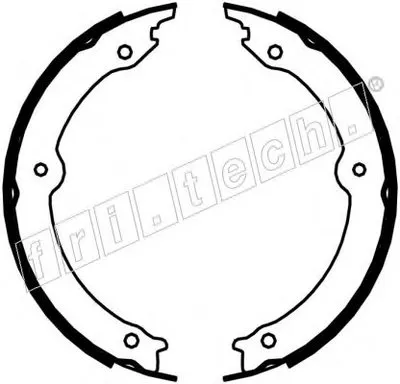 Комплект тормозных колодок, стояночная тормозная система fri.tech. купить