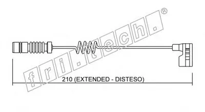 Сигнализатор, износ тормозных колодок fri.tech. купить