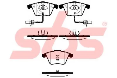 Комплект тормозных колодок, дисковый тормоз sbs купить