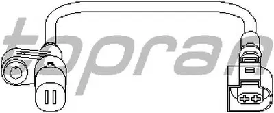 Датчик, частота вращения колеса TOPRAN купить