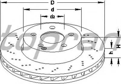 Тормозной диск TOPRAN купить