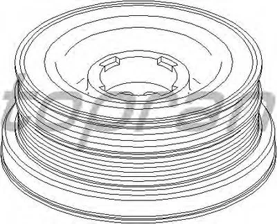 Ременный шкив, коленчатый вал TOPRAN купить