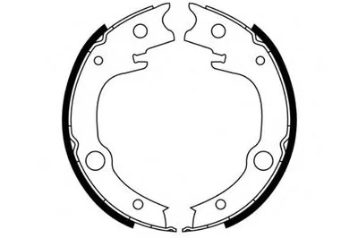 Комплект тормозных колодок; Комплект тормозных колодок, стояночная тормозная система E.T.F. купить