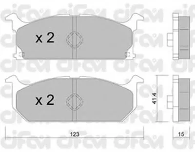 Комплект тормозных колодок, дисковый тормоз CIFAM купить