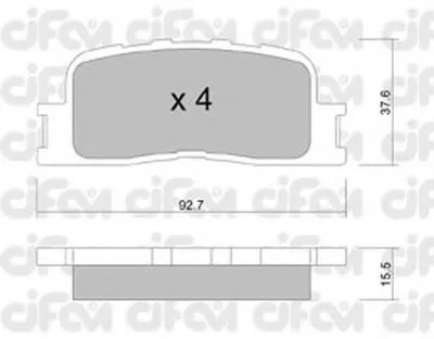 Комплект тормозных колодок, дисковый тормоз CIFAM купить