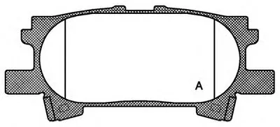Комплект тормозных колодок, дисковый тормоз ADVANCE OPEN PARTS купить