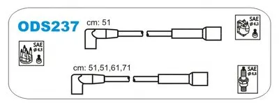 Комплект проводов зажигания JANMOR купить