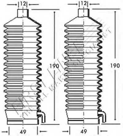 Пыльник, рулевое управление FIRST LINE купить