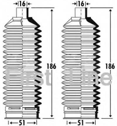 Пыльник, рулевое управление FIRST LINE купить