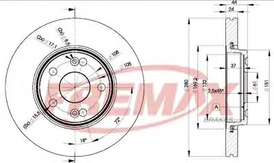 Тормозной диск Premium Carbon + FREMAX купить