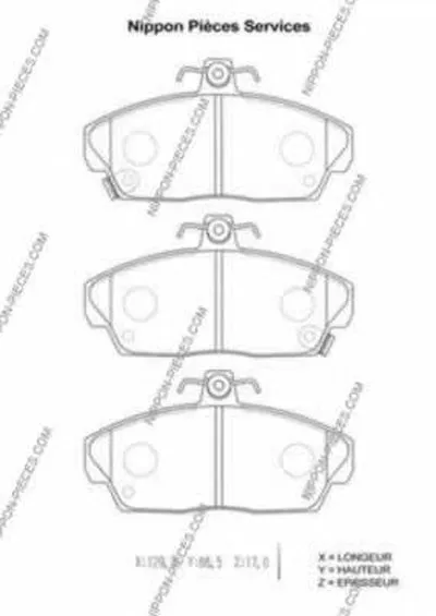 Комплект тормозных колодок, дисковый тормоз NPS купить