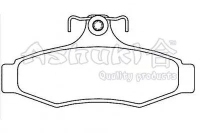 Комплект тормозных колодок, дисковый тормоз ASHUKI купить