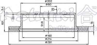Тормозной диск ASHUKI купить
