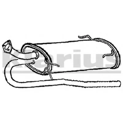 Глушитель выхлопных газов конечный KLARIUS купить