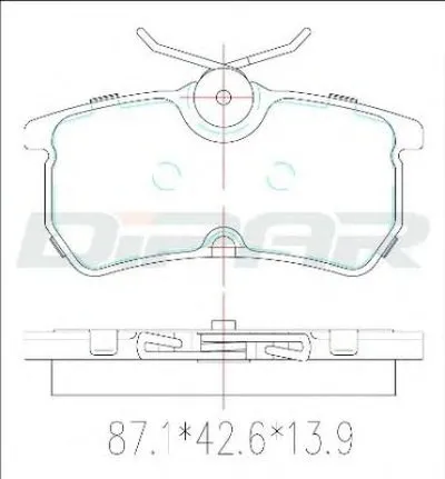 Комплект тормозных колодок, дисковый тормоз DITAS купить