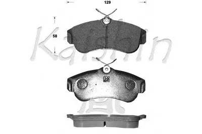 Комплект тормозных колодок, дисковый тормоз KAISHIN купить