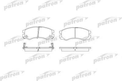 Комплект тормозных колодок, дисковый тормоз PATRON купить