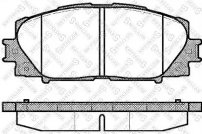 Комплект тормозных колодок, дисковый тормоз STELLOX купить