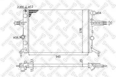 Радиатор, охлаждение двигателя STELLOX купить