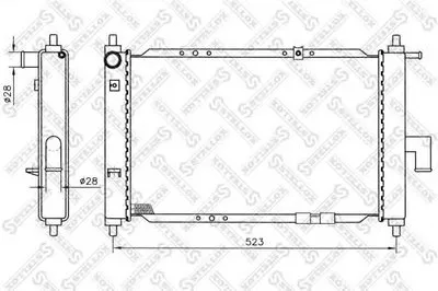 Радиатор, охлаждение двигателя STELLOX купить