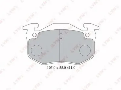 Комплект тормозных колодок, дисковый тормоз LYNXauto купить