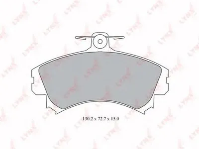 Комплект тормозных колодок, дисковый тормоз LYNXauto купить