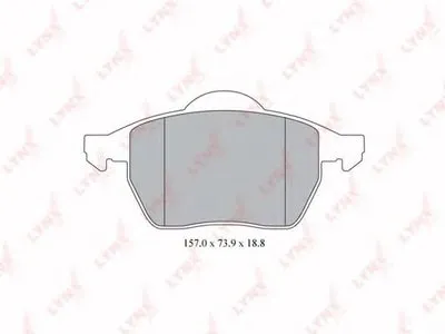 Комплект тормозных колодок, дисковый тормоз LYNXauto купить