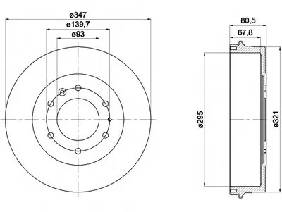 Тормозной барабан HELLA PAGID купить